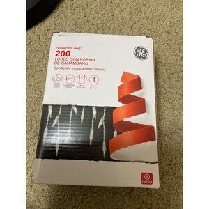 GE String A Long 200 White Icycle Style Lights - Holiday Party Wedding Party